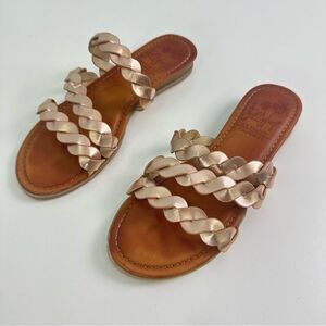 Jellypop gold Alyvia Flat Slides Size 6M